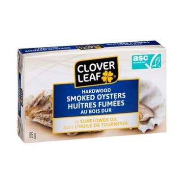 Hardwood Smoked Oysters 85 Grams (Case Of 24) by Clover Leaf