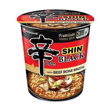 Nongshim Shin Noodle Black Cup 101 Grams (Case Of 6) by Nongshim