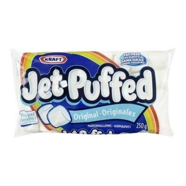 Marshmallow Jet Puff White 250 Grams (Case Of 24) by Kraft