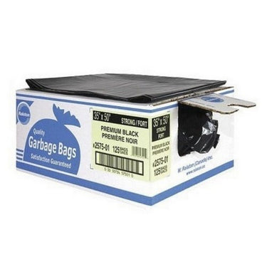Strong Industrial Trash Bags Strong Black 125 Count by Ralston