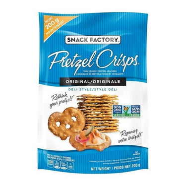 Original Deli Style Crackers Pretzel Crisps 200 Grams (Case Of 12) by Snack Factory
