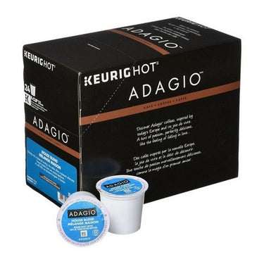 House Blend Medium Roast Coffee K-Cup 24 Bags (Case Of 24) by Adagio