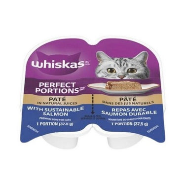 Salmon Flavoured Cat Pate Perfect Portions 75 Grams (Case Of 24) by Whiskas