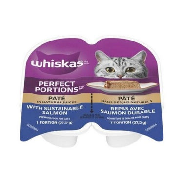 Salmon Flavoured Cat Pate Perfect Portions 75 Grams (Case Of 24) by Whiskas