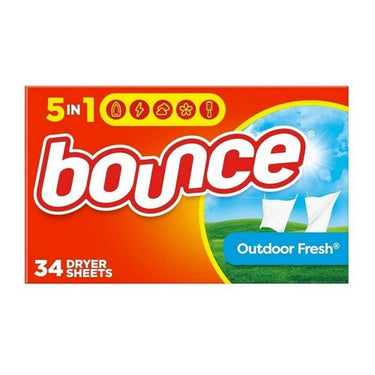 Fabric Softener Dryer Sheets Outdoor Fresh Scent 34 Count (Case Of 12) by Bounce