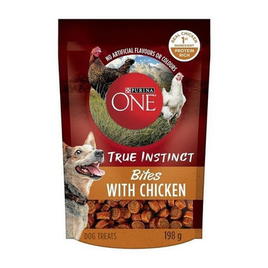 True Instinct Chicken Bite Dog Treats 198 Grams (Case Of 5) by Purina One
