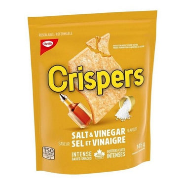 Salt And Vinegar Flavoured Crackers 145 Grams (Case Of 12) by Crispers