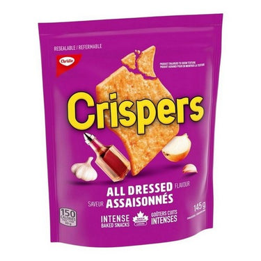 All Dressed Crackers 145 Grams (Case Of 12) by Crispers