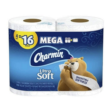 Ultra Soft Bathroom tissue 4 Rolls (Case Of 6) by Charmin