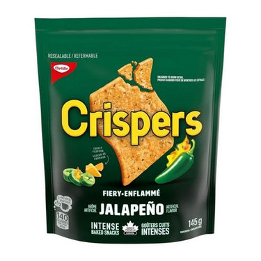 Fiery Jalapeno Flavoured Crackers Crispers 145 Grams (Case Of 12) by Crispers