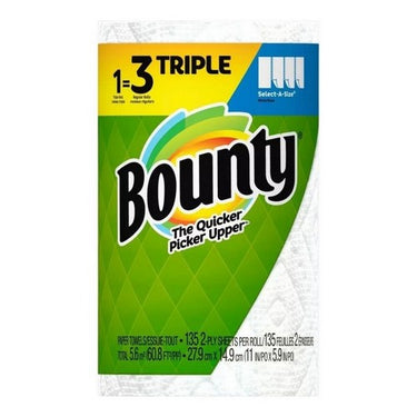 The Quicker Picker Upper Paper Towel 1 Roll (Case Of 12) by Bounty