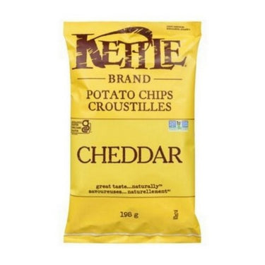 Cheddar Kettle Cooked Potato Chips 198 Grams (Case Of 12) by Kettle Brand