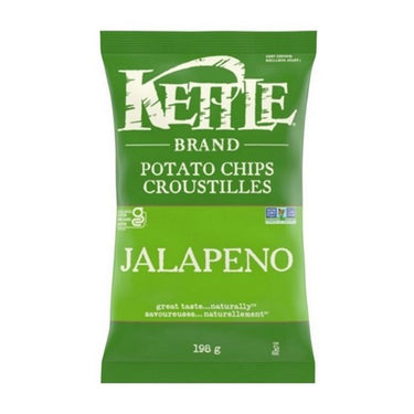 Jalapeno Kettle Cooked Potato Chips 198 Grams (Case Of 12) by Kettle Brand