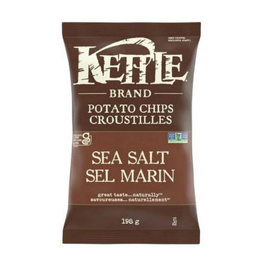 Sea Salt Kettle Cooked Potato Chips 198 Grams (Case Of 12) by Kettle Brand