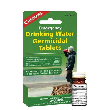 Emergency Drinking Water Tablets 50 Count by Coghlan's