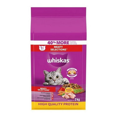 Chicken Flavoured Adult Cat Food Meaty Selections 2 Kgs (Case Of 5) by Whiskas