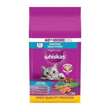 Seafood Selections Adult Dry Cat Food With Real Salmon 2 Kgs (Case Of 5) by Whiskas