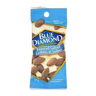 Roasted Salted Almonds 23 Grams (Case Of 18) by Blue Diamond