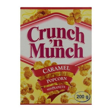 Caramel Popcorn With Peanuts 200 Grams (Case Of 12) by Crunch 'n Munch