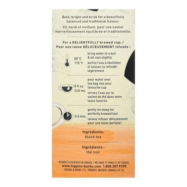 Orange Pekoe Tea 20 Bags (Case Of 20) by Higgins & Burke