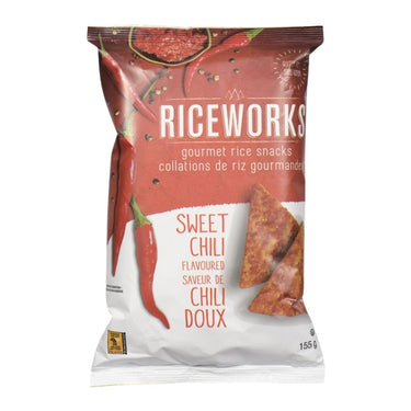 Riceworks, Sweet Chili Flavoured Gourmet Brown Rice Crisps, 156 Grams (Case Of 12)