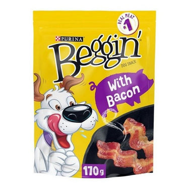 Bacon Flavoured Dog Treats Strips 170 Grams (Case Of 6) by Beggin
