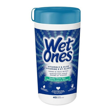 Hand And Face Thick Moisturize Wipes With Vitamin E Aloe 40 Count by Wet Ones