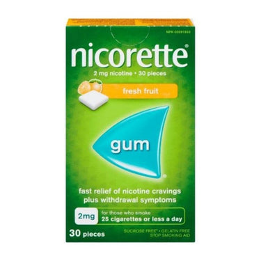 Quit Smoking Aid Nicotine Fresh Fruit 30 Count by Nicorette