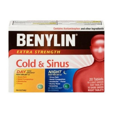 Cold And Sinus Day & Night Combo 20 Tablets by Benylin