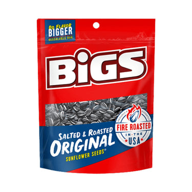 Original Salted And Roasted Sunflower Seeds 140 Grams (Case Of 8) by Bigs