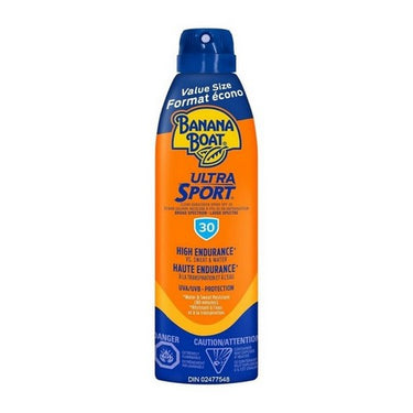 Banana Boat, Ultra Sport Clear Sunscreen Spray SPF 30, 226 Grams