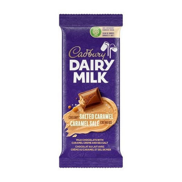Cadbury, Dairy Milk Creamy Salted Caramel Milk Chocolate Bar, 95 Grams (Case Of 21)