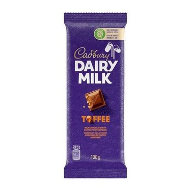 Dairy Milk Milk Chocolate Bar Toffee Flavoured 100 Grams (Case Of 21) by Cadbury