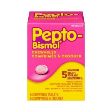 Pepto-Bismol, Chewable Tablets, 24 Count