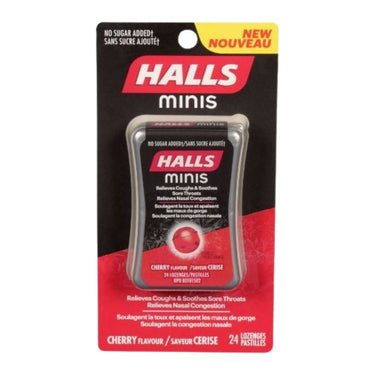 Cough Drops Minis Cherry Flavored 24 Count (Case Of 8) by Halls