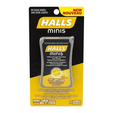 Cold Drops Minis Honey-Lemon Flavoured 24 Count (Case Of 8) by Halls