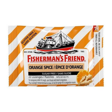 Orange Spice Flavoured Cough Drops 16 Count (Case Of 16) by Fisherman's Friend