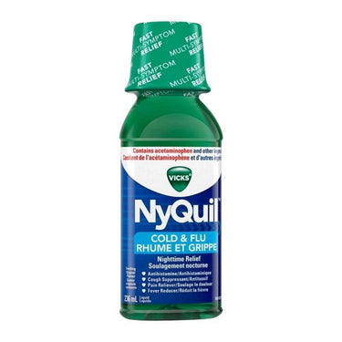 NyQuil Cold & Flu Liquid 326 Ml (Case Of 3) by Vicks