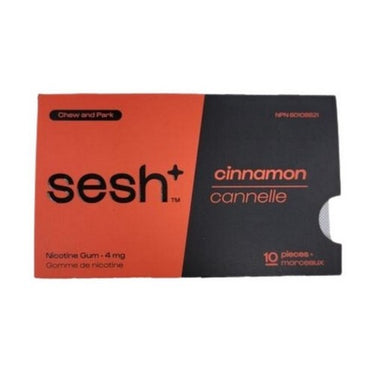 Nicotine Gum Cinnamon 10 Count (Case Of 10) by Sesh Plus
