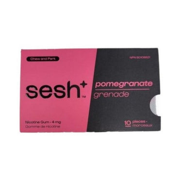 Nicotine Gum Pomegranate 10 Count (Case Of 10) by Sesh Plus