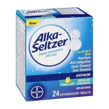 Antacid Regular Strength Lemon Lime Tablet 24 Count (Case Of 30) by Alka-Seltzer
