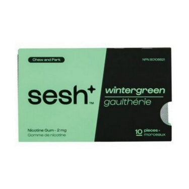 Nicotine Gum Wintergreen 10 Count (Case Of 10) by Sesh Plus