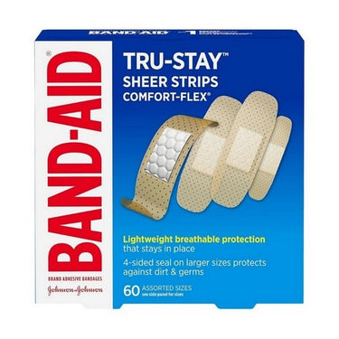 Assorted Comfort-Flex Plastic Bandages 60 Count by Band-Aid