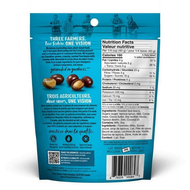 Milk Chocolate Roasted Fava Beans 100 Grams (Case Of 6) by Three Farmers