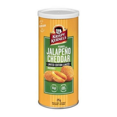 Jalapeno And Cheddar Flavoured Peanuts 275 Grams (Case Of 9) by Krispy kernels