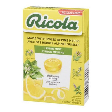 Soothing Cough Drops Lemon Mint 45 Grams (Case Of 10) by Ricola