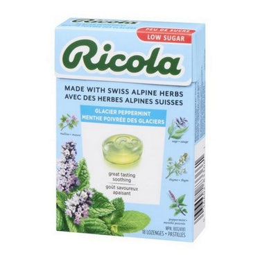 Cough Soothing Pastilles Glacier Peppermint 45 Grams (Case Of 10) by Ricola