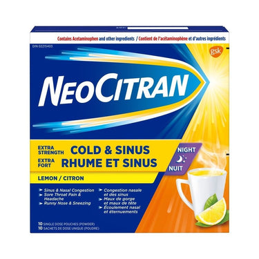 Extra Strength Cold And Sinus Relief 10 Count by NeoCitran