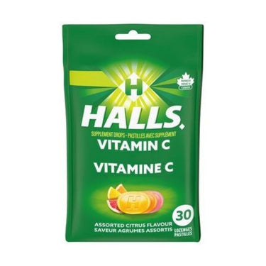 Vitamin C With Citrus Flovour Drops 30 Count (Count of 12) by Halls