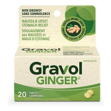 Non-Drowsy Ginger Antinauseant Tablets 20 Count by Gravol